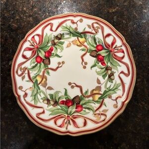 Tiffany & Co. Elegant Holiday Salad Plate